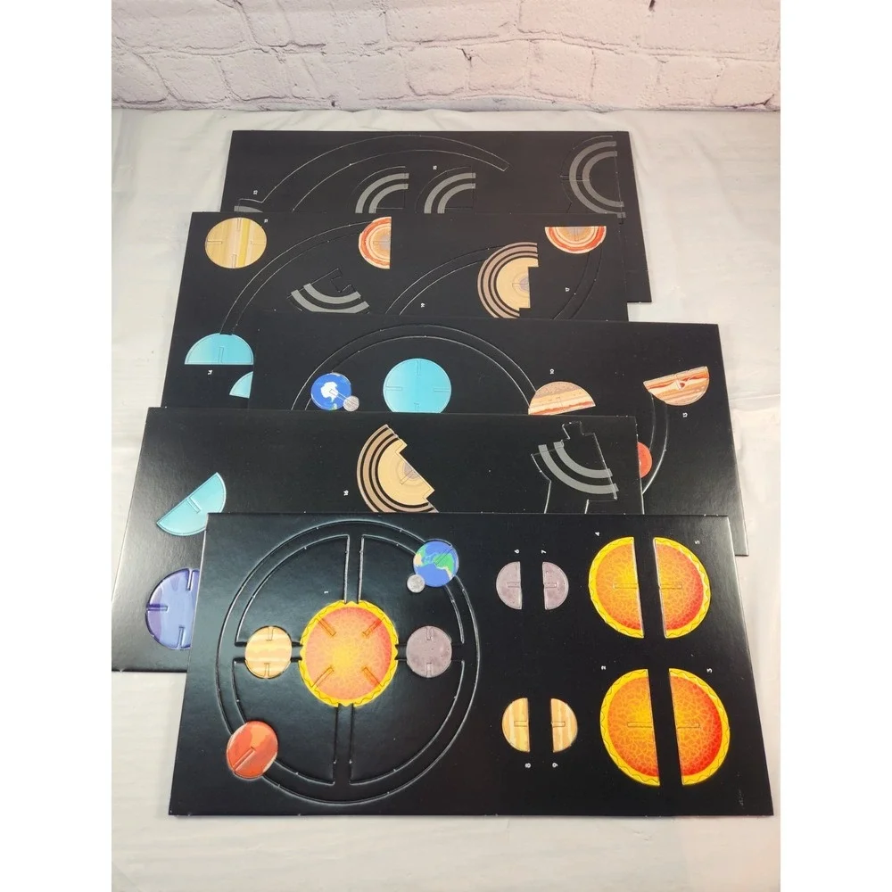 Solar System Model and Book -Build the Model Science Learning Education NEW